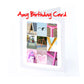 Ame - Anya Girls Personalised Card - Amanda, Amber, Amelia, Amelie, Amie,Amy, Angela,Anja, Anya, Any name - Girls Birthday Cards