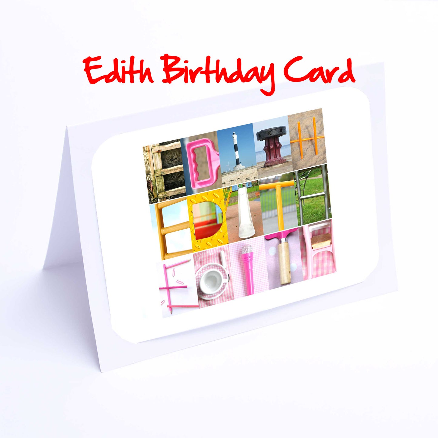 Edi - Ell Girls Personalised Card - Edith, Elaine, Eleanor, Elsie, Eliza, Elizabeth, Ella, Ellen, Ellie Any name - Personalised Cards