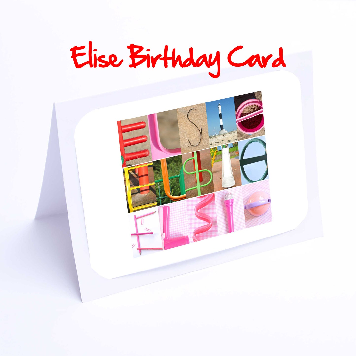 Edie - Ellen Girls Personalised Card - Edie, Edith, Elaine, Eleanor, Elsie, Eliza, Elizabeth, Ella, Ellen, Ellie, Any name - Personalised Girls Cards