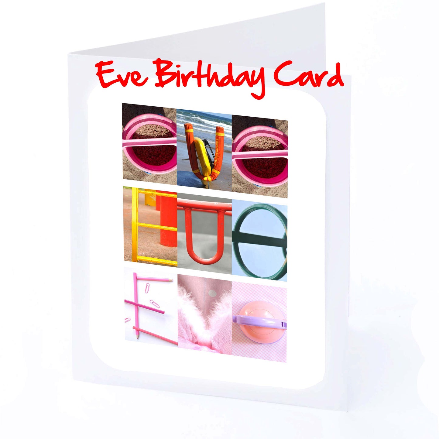 Eva - Flora Girls Personalised Card - Eva, Eve, Evelyn, Evie, Faith, Felicity, Fiona, Flora, Florence, Any name - Personalised Girls Cards