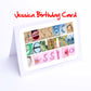 Jade - Janice Girls Personalised Card - Jade, Jasmine, Jemma, Jenna, Jenny, Jess, Jessica, Jessie Any name - Personalised Girls Cards
