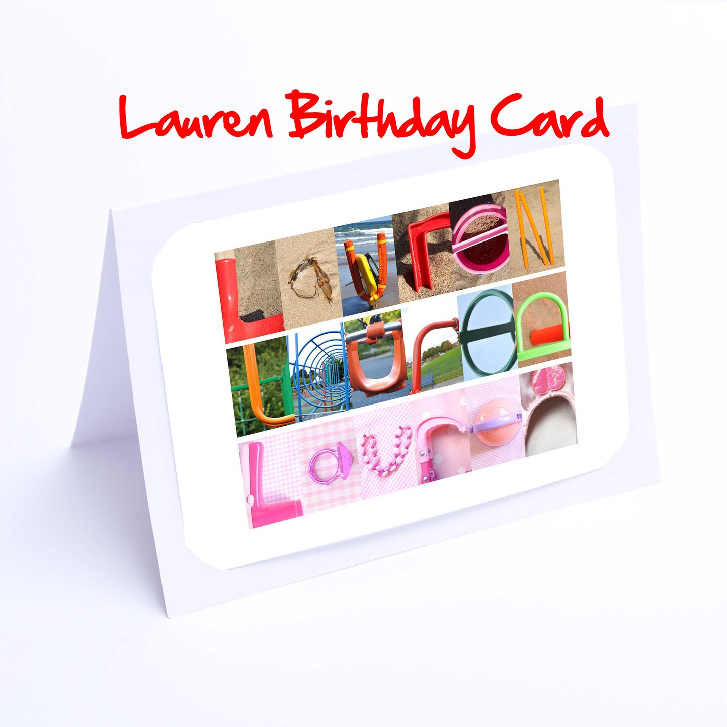 Lacey - Lexi Girls Personalised Card - Lacey, Lara, Laura, Lauren, Layla, Leah, Leila, Leonie, Lexi Any name - Personalised Girls Cards