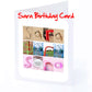 Sadie - Shannon Girls Personalised Card - Sadie, Saffron,Sally, Sara, Sarah, Scarlet, Scarlett, Seren, Shannon Any name - Personalised Cards