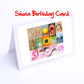 Sadie - Shannon Girls Personalised Card - Sadie, Saffron,Sally, Sara, Sarah, Scarlet, Scarlett, Seren, Shannon Any name - Personalised Cards