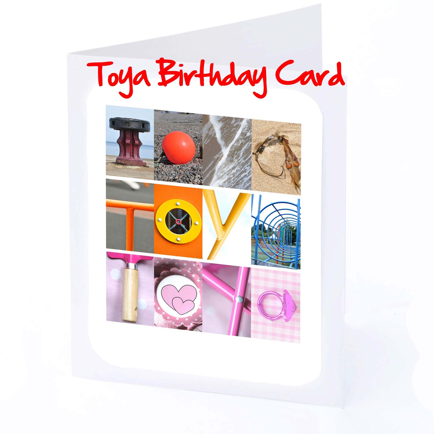 Tamsin - Toya Girls Personalised Card - Tamsin, Tara, Tasha, Tegan, Tess, Tessa, Thea, Theadora, Tia, Tilly, Toni, Toya Any name - Girls Birthday Card