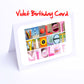 Verity - Zoe Girls Personalised Card - Verity, Vicky, Victoria, Violet, Willow, Xanthe, Yasmin, Zara, Zoe Any name - Girls Birthday Card