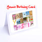 Verity - Zoe Girls Personalised Card - Verity, Vicky, Victoria, Violet, Willow, Xanthe, Yasmin, Zara, Zoe Any name - Girls Birthday Card