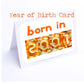 Spaghetti Numbers Birthday Cards Year of Birth