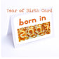 Spaghetti Numbers Birthday Cards Year of Birth