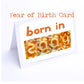 Spaghetti Numbers Birthday Cards Year of Birth