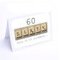 Scrabble Birthday Card Decade  70-60-50-40-90-80-30-20 Any year available