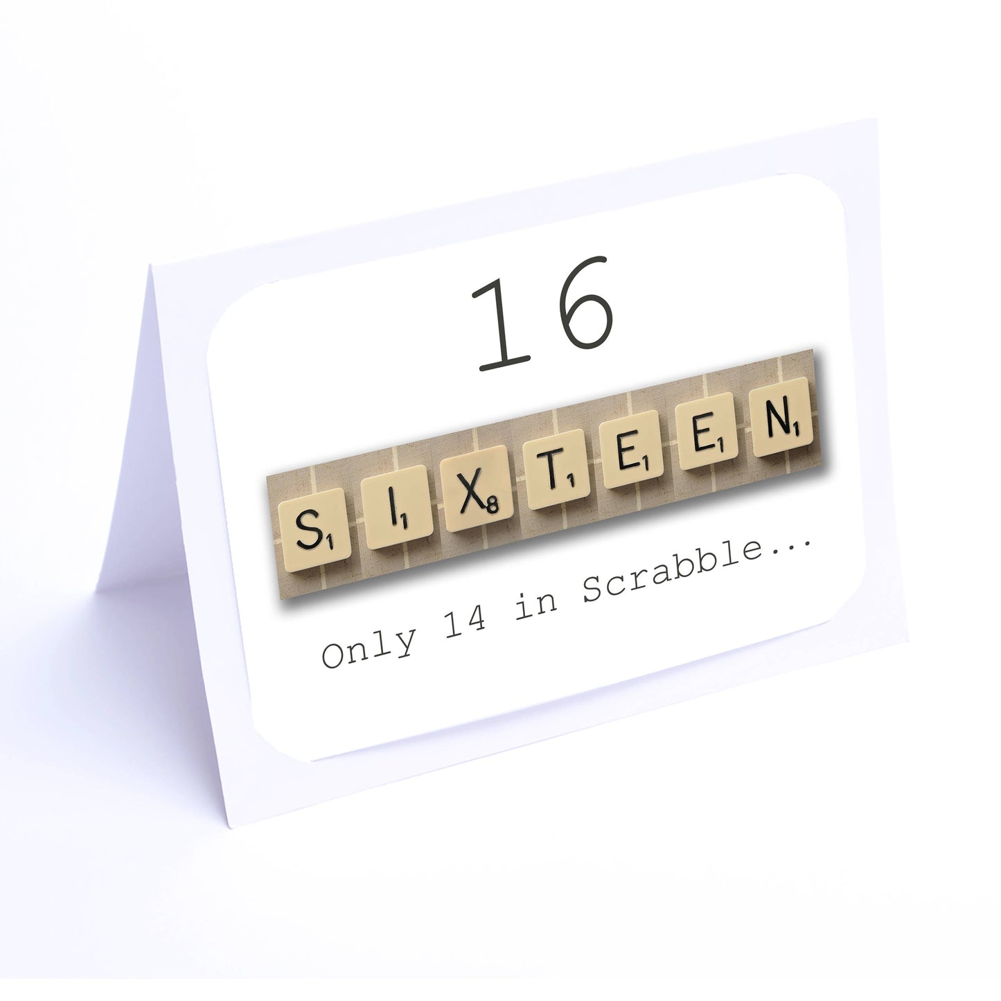 Scrabble Birthday Card Decade  16-29  years Scrabble Cards Any year available