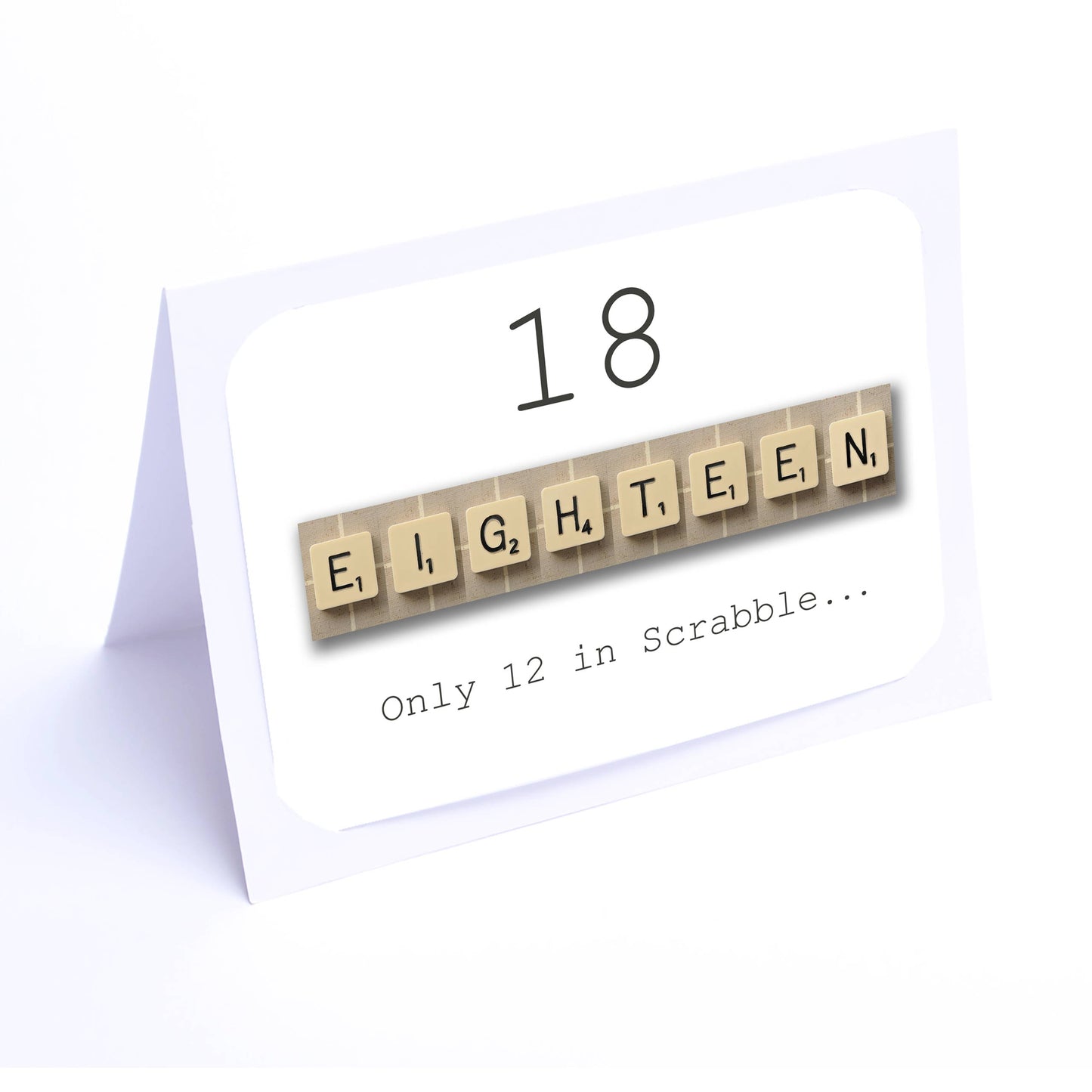 Scrabble Birthday Card Decade  16-29  years Scrabble Cards Any year available