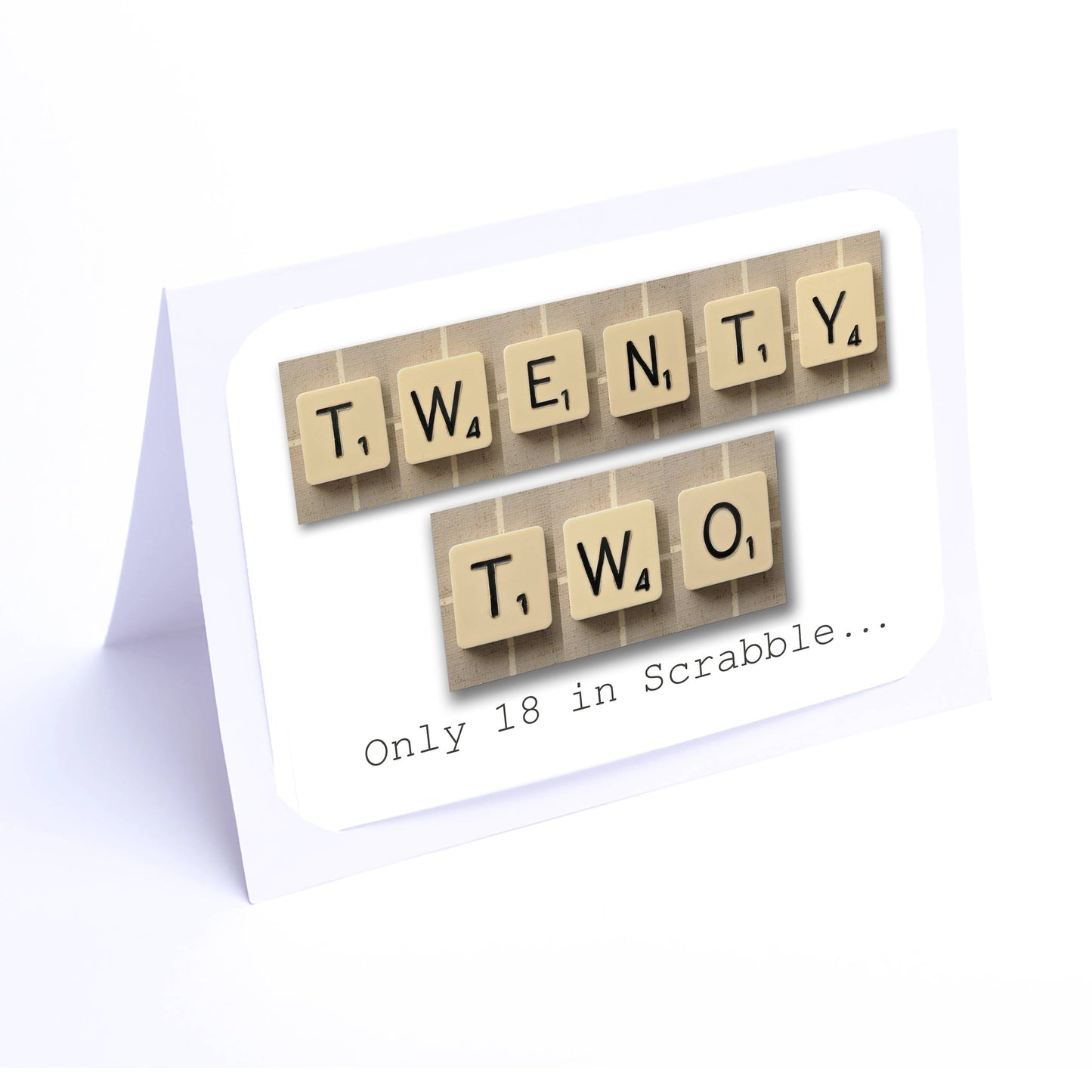 Scrabble Birthday Card Decade  16-29  years Scrabble Cards Any year available