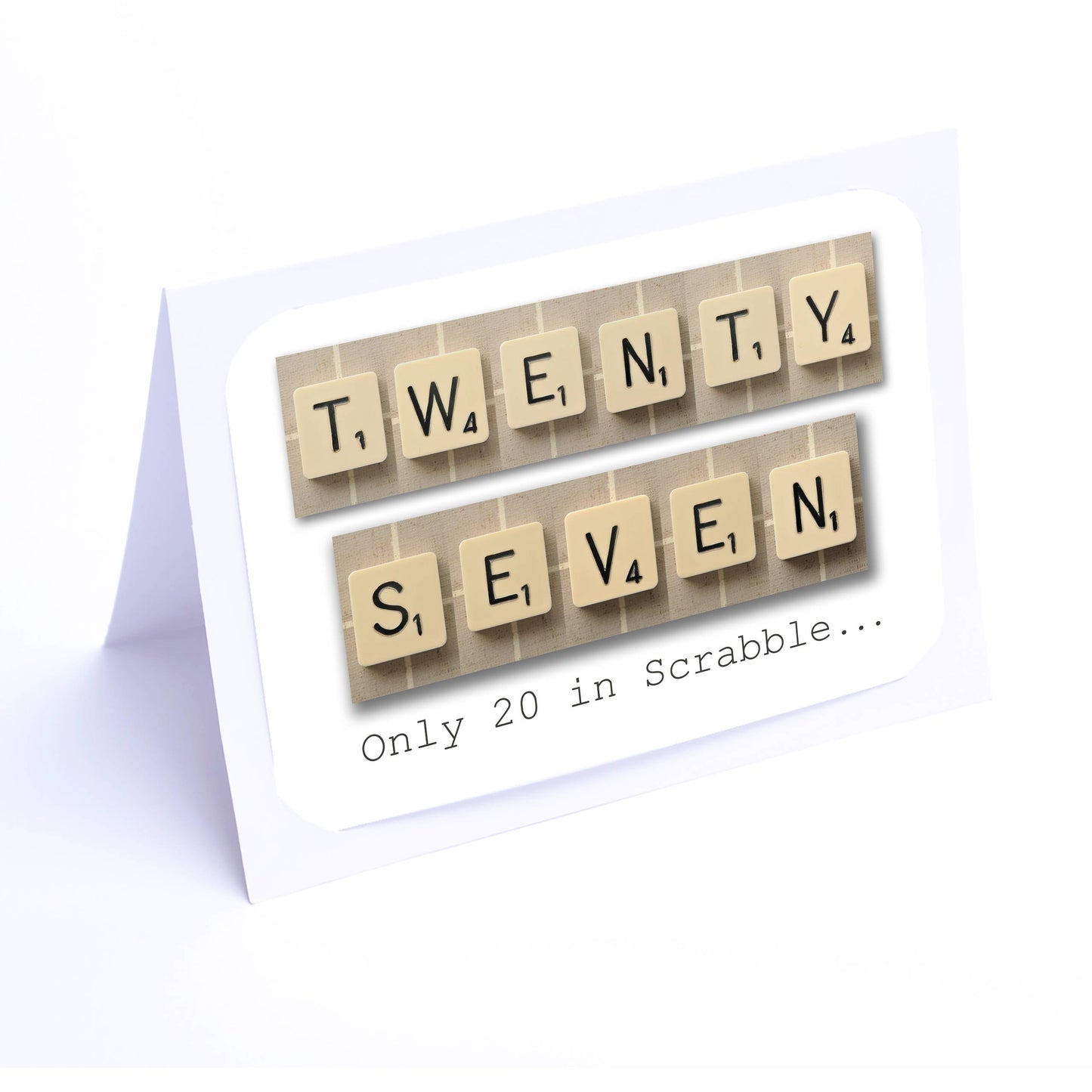 Scrabble Birthday Card Decade  16-29  years Scrabble Cards Any year available