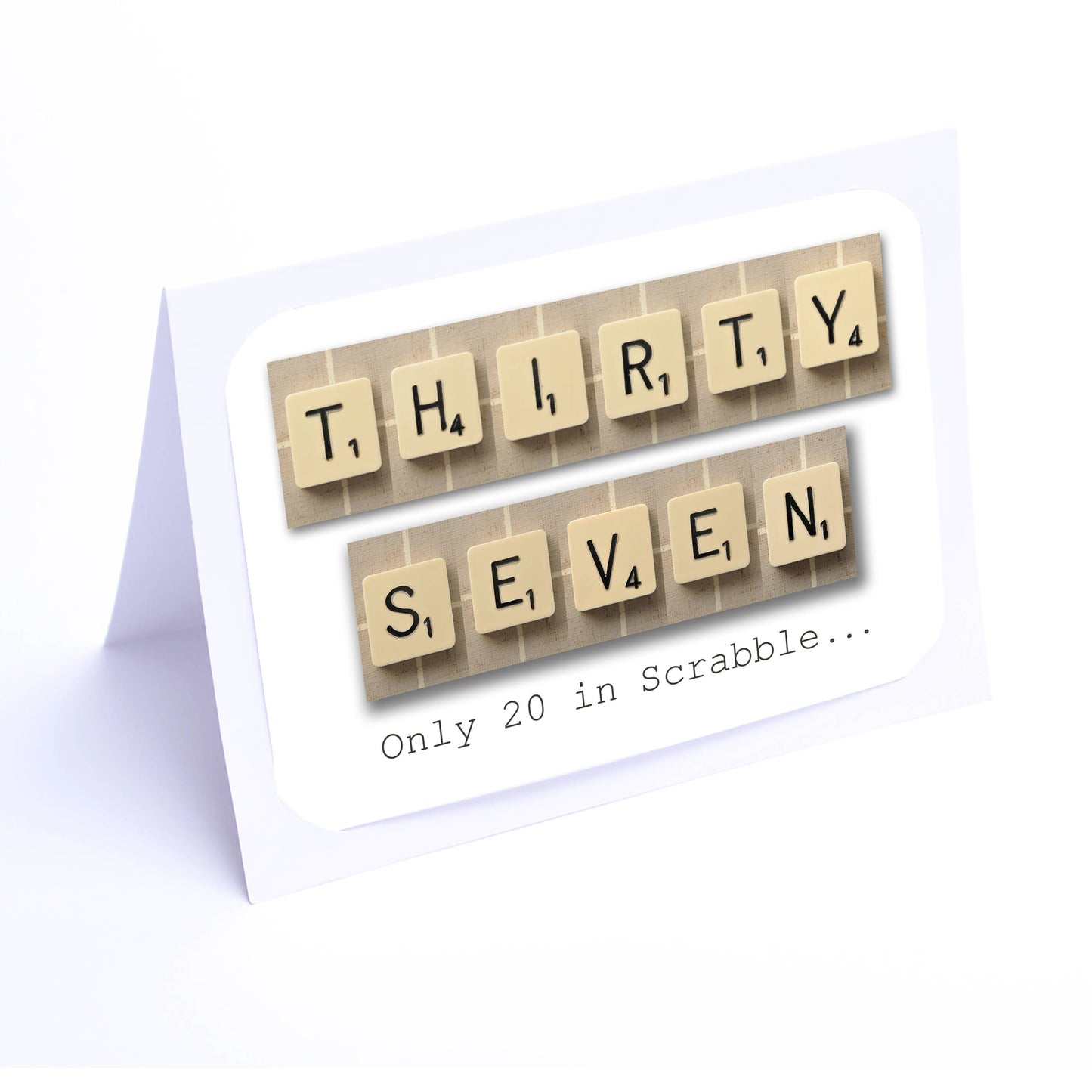 Scrabble Birthday Card Decade  30-39  years Scrabble Cards Any year available