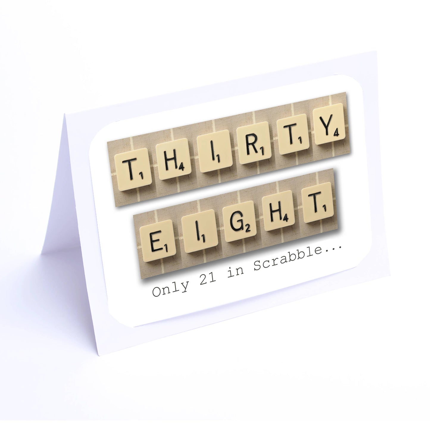 Scrabble Birthday Card Decade  30-39  years Scrabble Cards Any year available