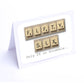 Scrabble Birthday Card Decade  50-59  years Scrabble Cards Any year available