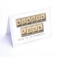 Scrabble Birthday Card Decade  90-100 years Scrabble Cards Any year available