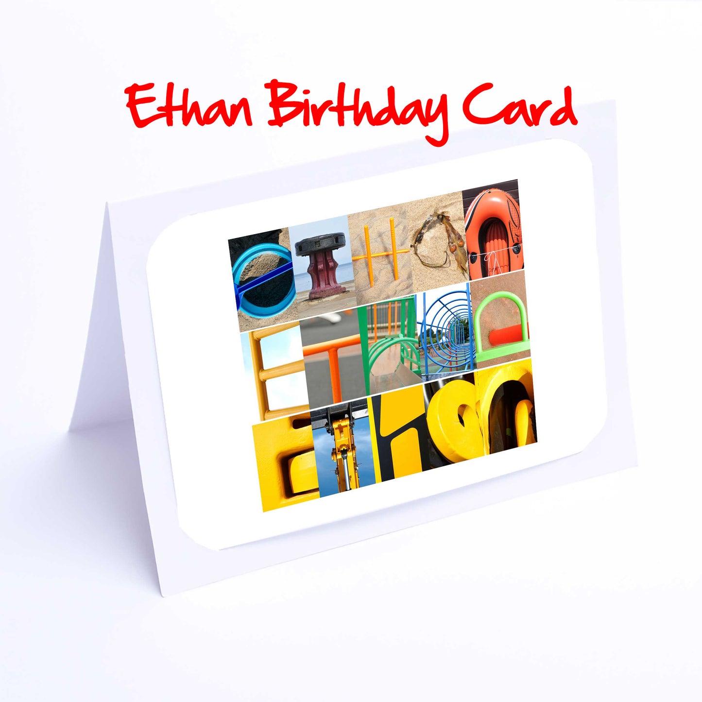 Edw - Ewa Boys Personalised Card - Edward, Elijah, Elliot, Elliott, Ellis, Ethan, Euan, Evan, Ewan  Any name - Personalised Birthday Cards