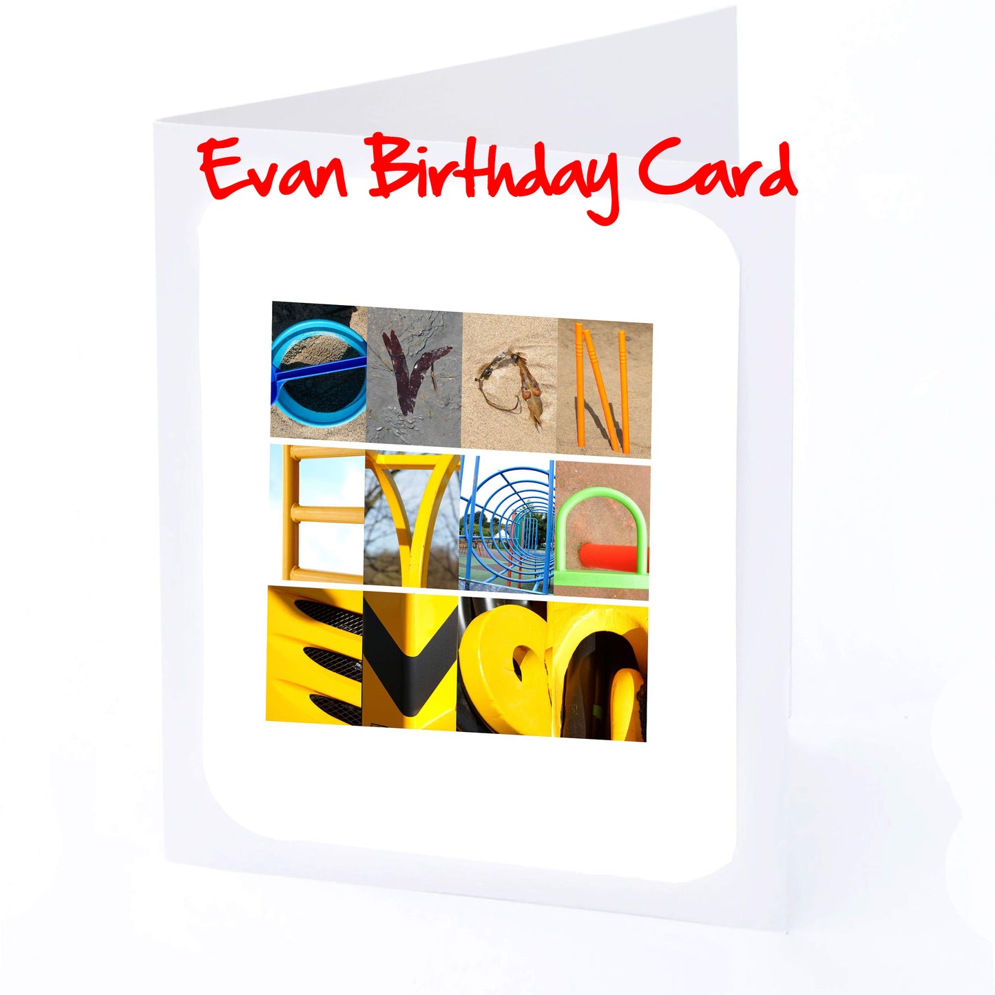 Edw - Ewa Boys Personalised Card - Edward, Elijah, Elliot, Elliott, Ellis, Ethan, Euan, Evan, Ewan  Any name - Personalised Birthday Cards