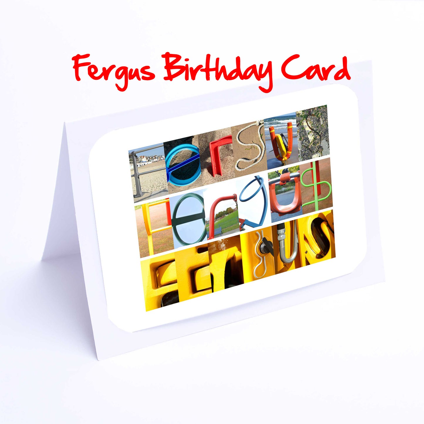 Fel - Gra Boys Personalised Card - Felix, Fergus, Finlay, Finley, Frazer, Freddie, Freddy, George, Graham  Any name - Personalised Birthday