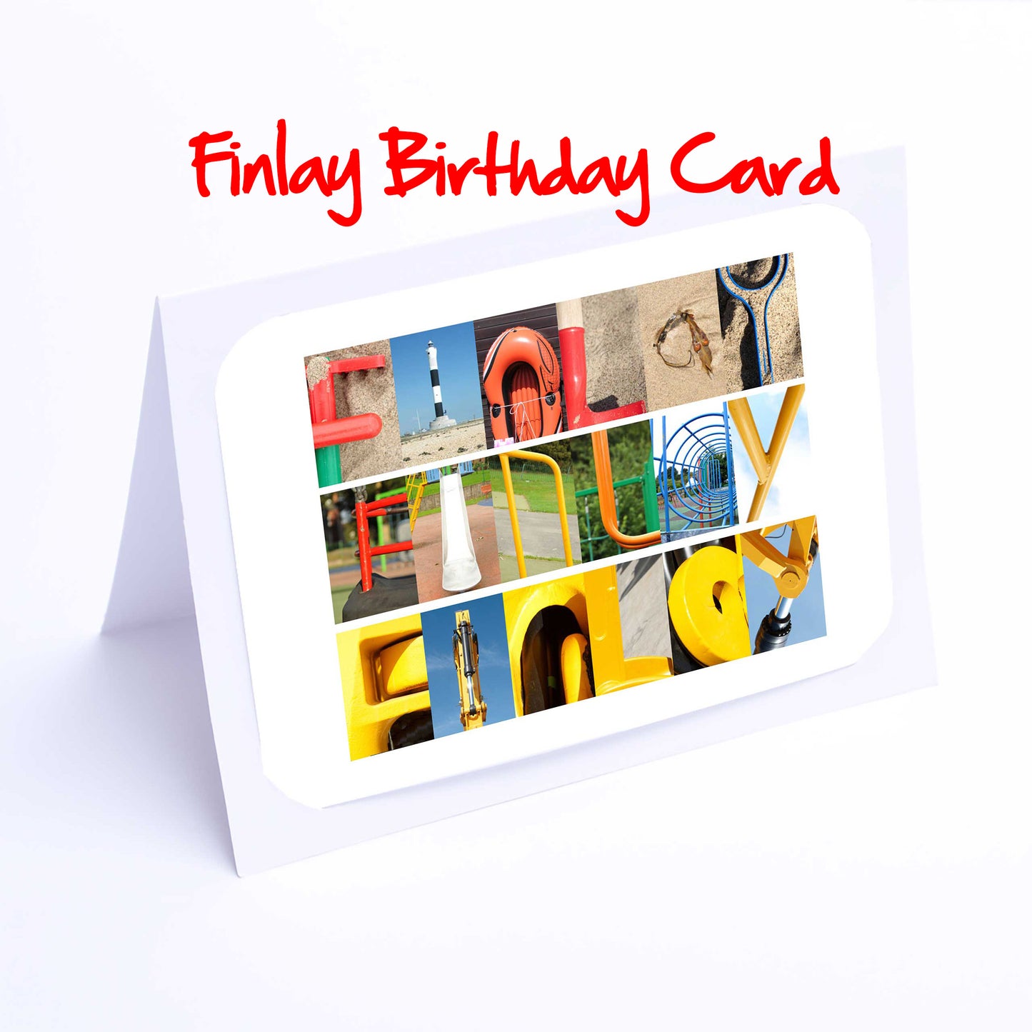 Fel - Gra Boys Personalised Card - Felix, Fergus, Finlay, Finley, Frazer, Freddie, Freddy, George, Graham  Any name - Personalised Birthday