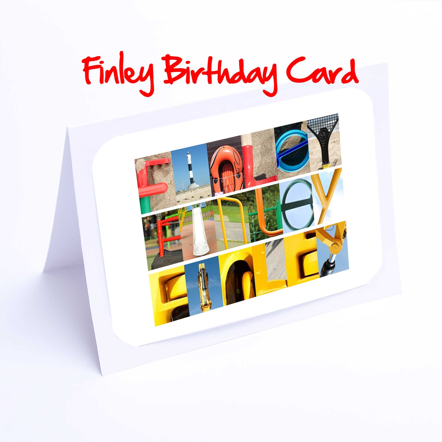 Fel - Gra Boys Personalised Card - Felix, Fergus, Finlay, Finley, Frazer, Freddie, Freddy, George, Graham  Any name - Personalised Birthday