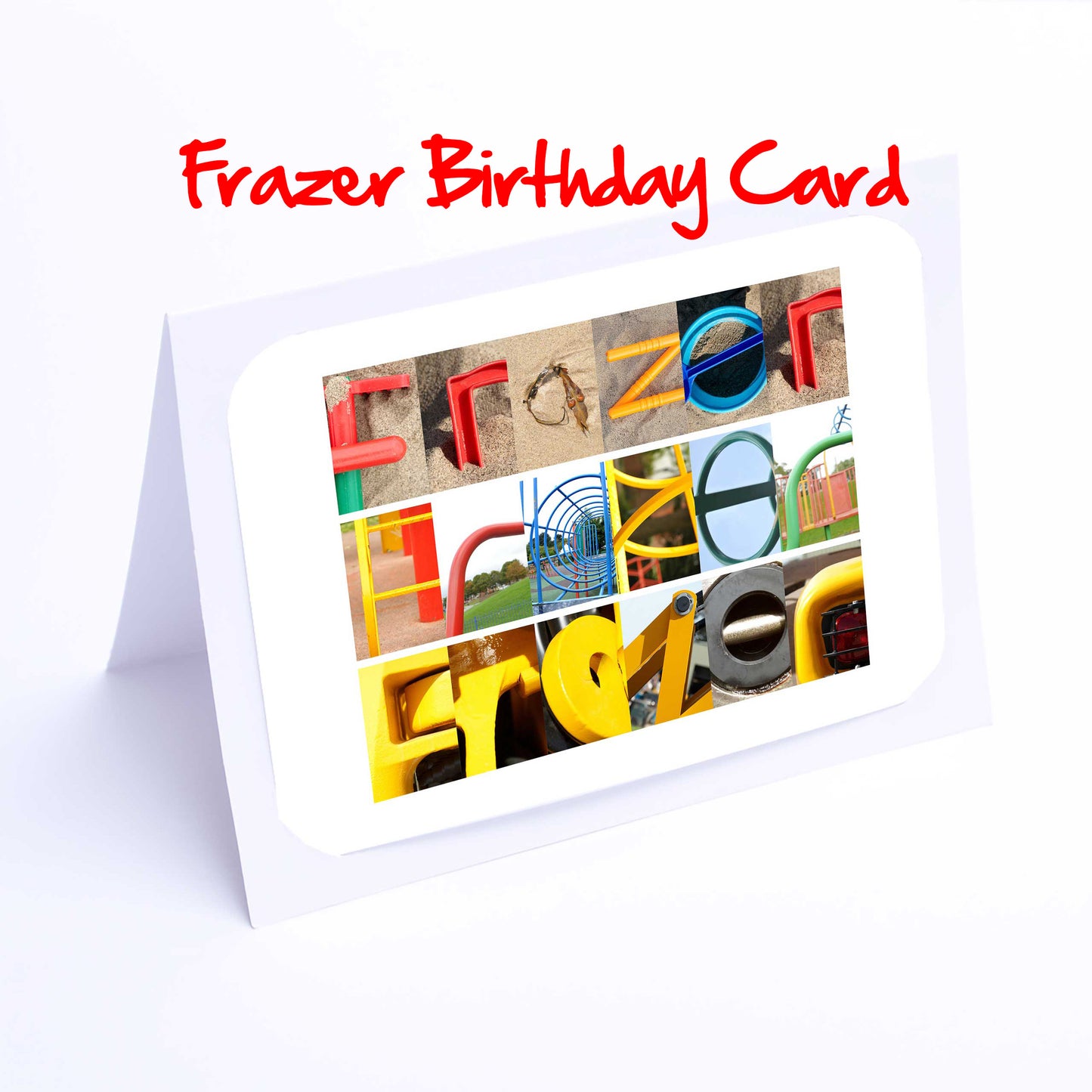 Fel - Gra Boys Personalised Card - Felix, Fergus, Finlay, Finley, Frazer, Freddie, Freddy, George, Graham  Any name - Personalised Birthday