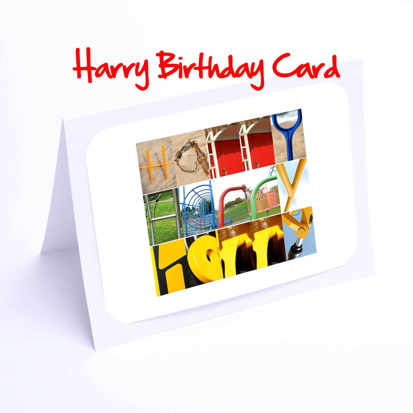 Ha - Isa Boys Personalised Card - Harry, Hal, Hamish, Harley, Harris, Harrison, Harvey, Henry, Isaac Any name - Personalised Birthday Card