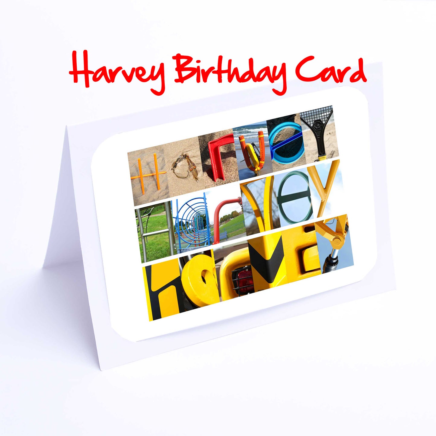 Ha - Isa Boys Personalised Card - Harry, Hal, Hamish, Harley, Harris, Harrison, Harvey, Henry, Isaac Any name - Personalised Birthday Card