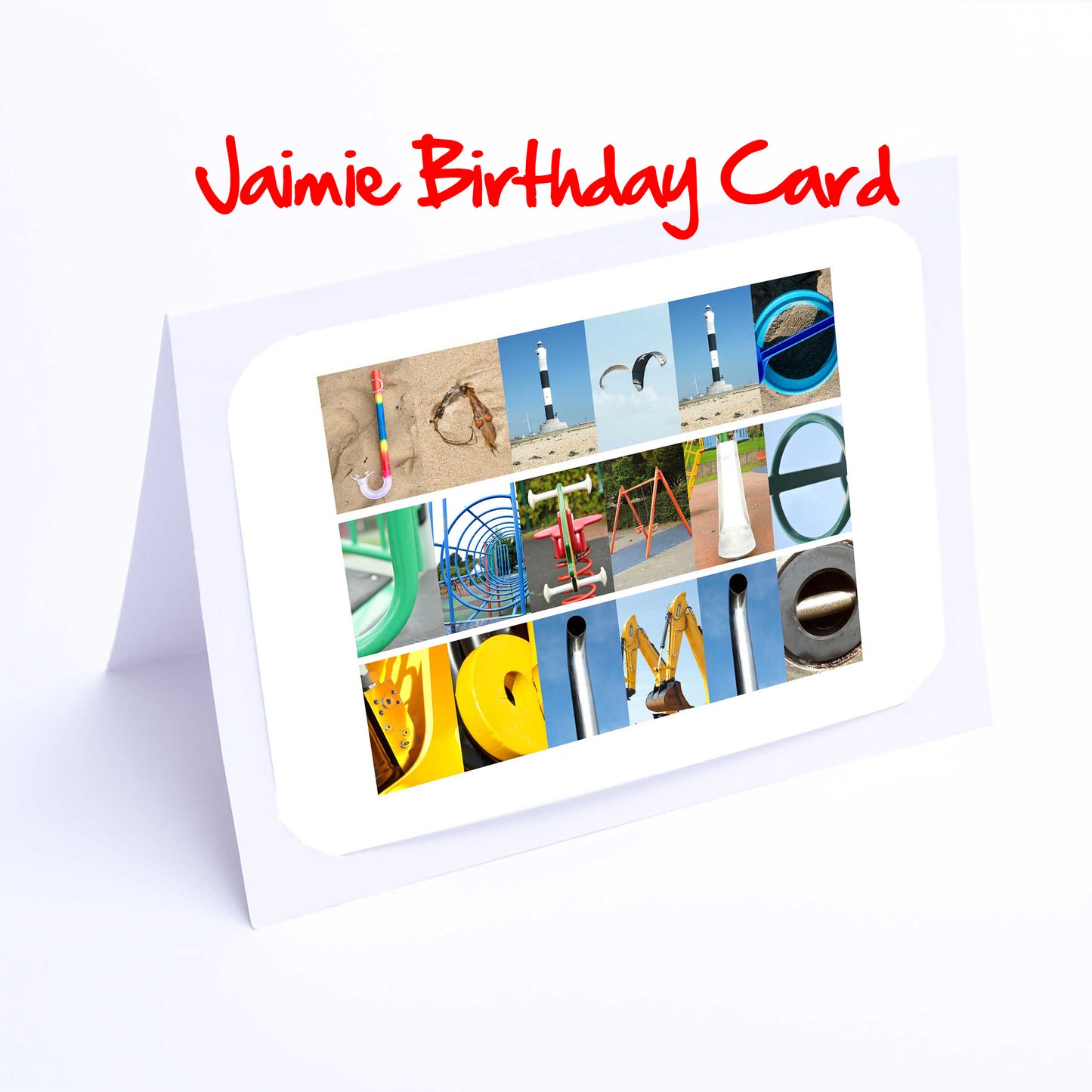 Jac - Jen Boys Personalised Card - Jack, Jacob, Jaimie, Jake, James, Jamie, Jason, Jayden, Jenson Any name - Personalised Birthday Cards