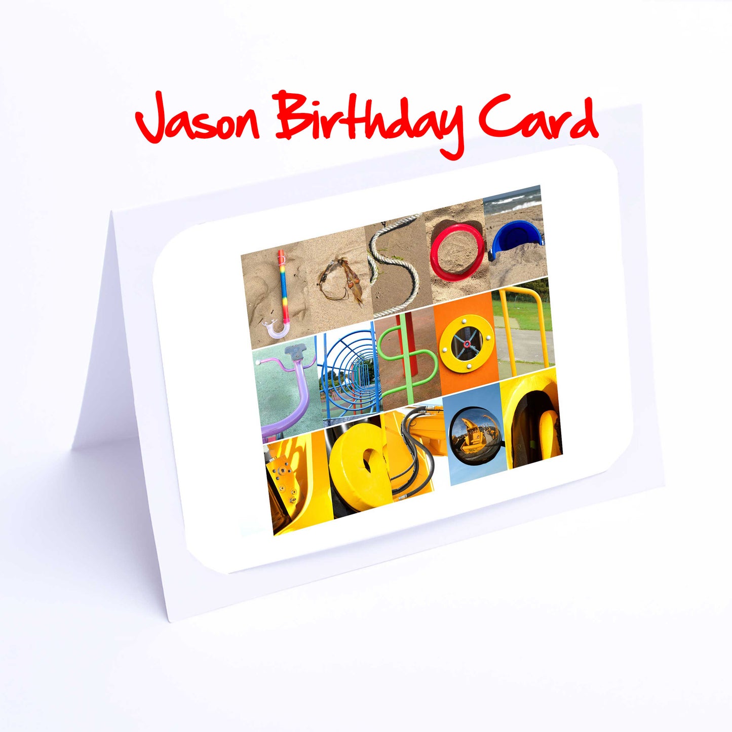 Jac - Jen Boys Personalised Card - Jack, Jacob, Jaimie, Jake, James, Jamie, Jason, Jayden, Jenson Any name - Personalised Birthday Cards