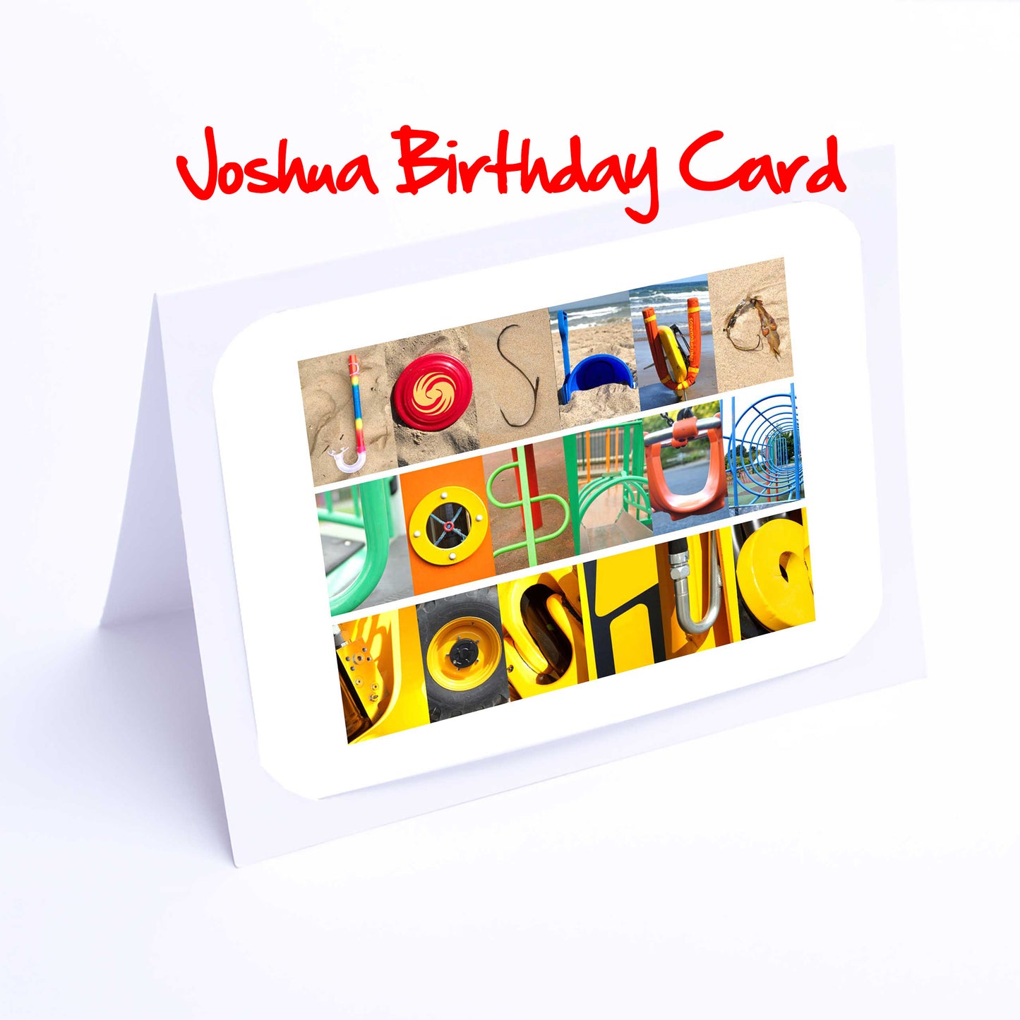 Jos - Kie Boys Personalised Card - Joseph, Joshua, Josh, Joshy, Jude, Julian, Kai, Kasper, Kieran  Any name - Personalised Birthday Cards